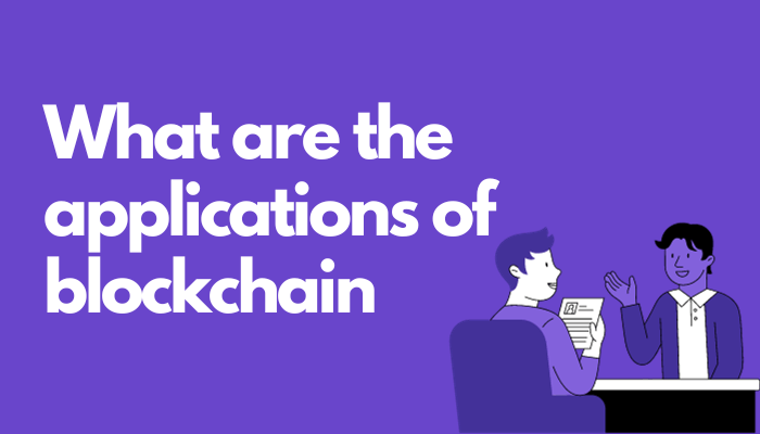 What are the applications of blockchain - cover image
